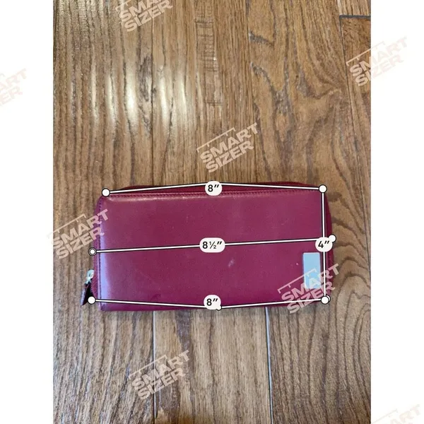 Anne Klein leather red shoulder bag with matching wallet - Image 8