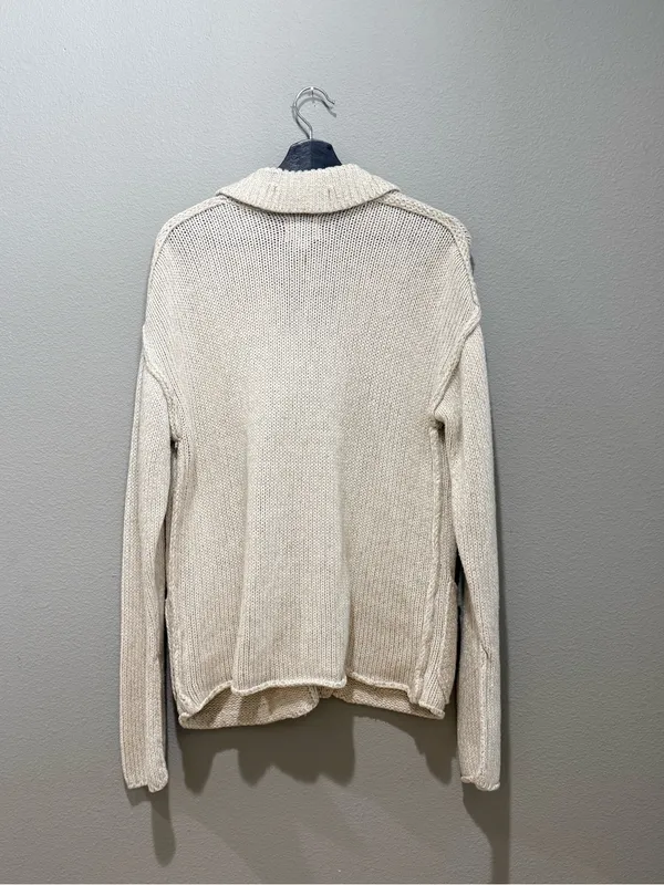 BDG Cream Chunky Knit Button Down Oversized Cardigan Size XS - Image 2