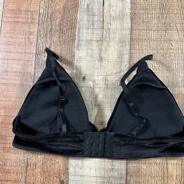 True by Rue21 Black Velvet Triangle Bralette Whimsigoth Witchy Gothic Small - Image 3