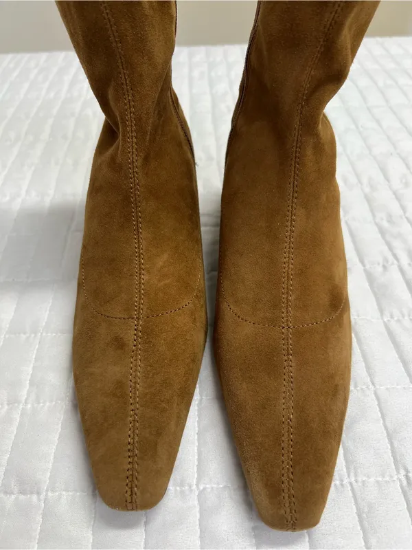 Madewell The Ciel Glove Ankle Boot in Warm Chestnut Brown Size 6.5 - Image 9