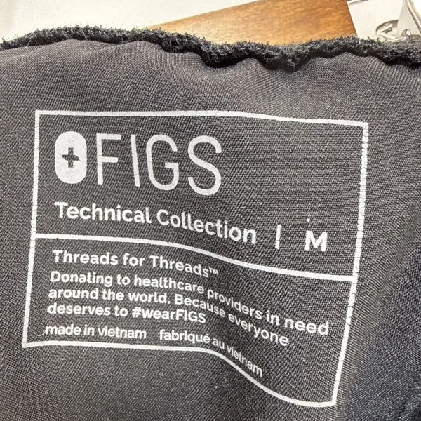 Figs Technical Collection Zamora Cargo‎ Jogger Scrub Pants Size M Black - Image 8