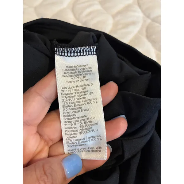 J.Crew Women's Pleated Active Skort Skirt Black‎ Athletic Sports Casual Size XS - Image 4