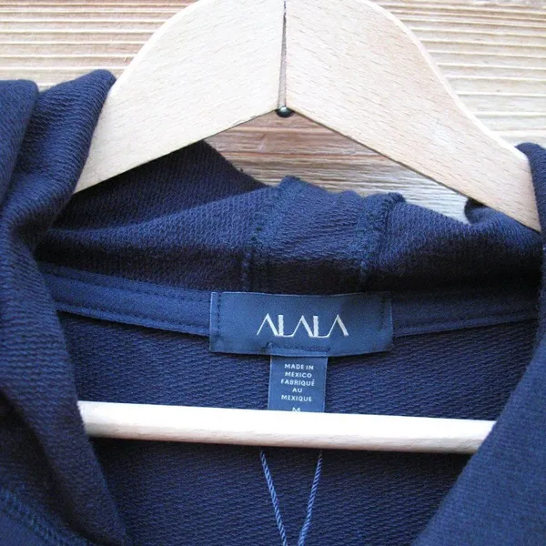 NWT Alala Tropez Black Cropped Hoodie Sweatshirt - Image 9