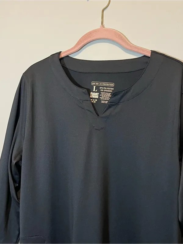 Light Bare UPF 50 UV Protection‎ Dress Athletic Black Large - Image 2