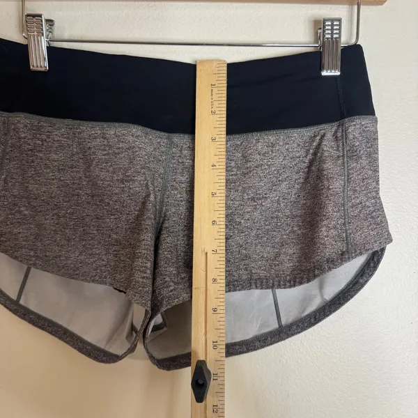 Lululemon Speed Up Shorts Women's Running Athletic Heathered Gray Size 4 - Image 7