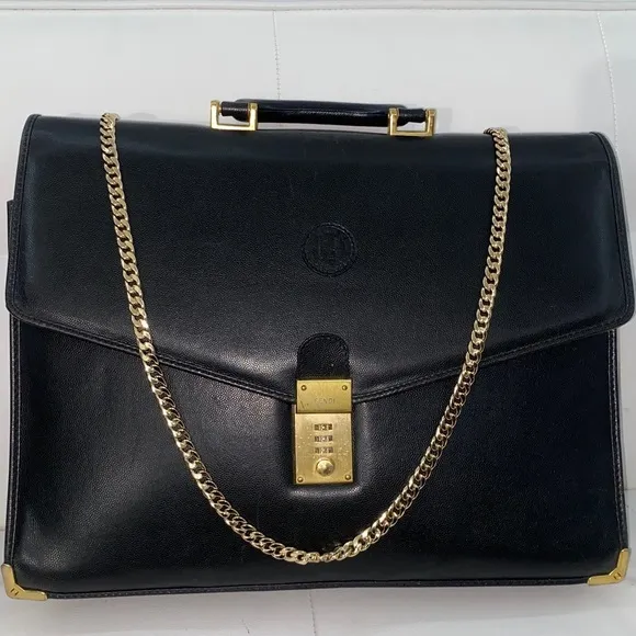 Authentic Rare Vintage FENDI Laptop/Briefcase Business Bag - Image 2