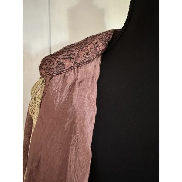 Original RETRO Brand Vintage Boho Tapestry Beaded Accent Jacket Blazer Size M - Image 8
