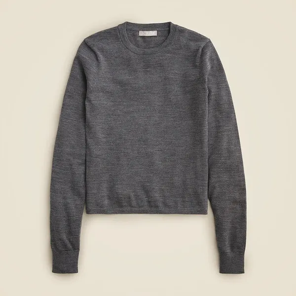 J. Crew Carolyn Fitted Crewneck Sweater In Merino Wool - Image 7