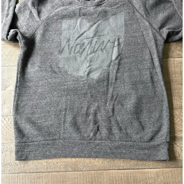 Alternative Women's Gray‎ "Native" Ohio Pullover Sweatshirt Size Medium - Image 6