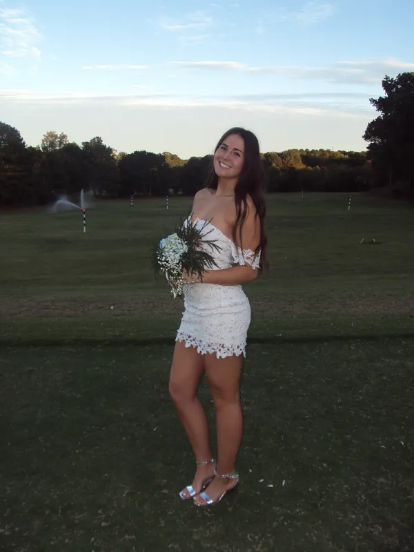 Revolve Shannon Mini Dress in white - Image 3