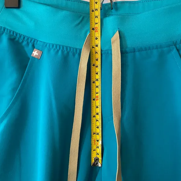 FIGS Teal Blue Zamora Jogger Scrub Pants Regular Rise Uniform Women's size XXS - Image 7