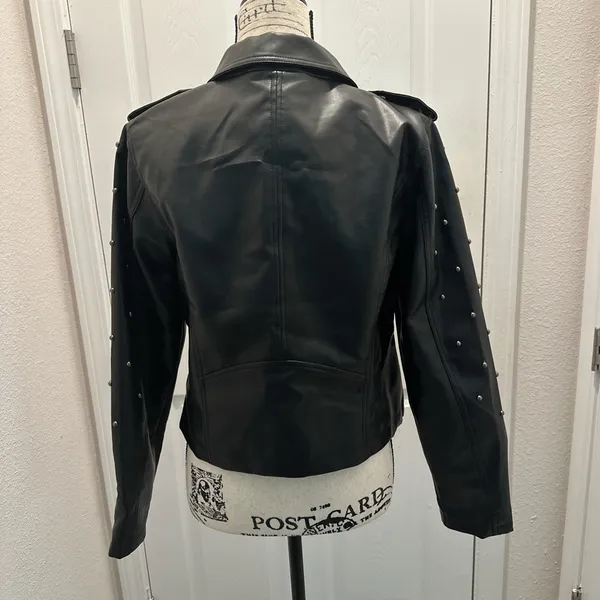 Maurices Black Studded Faux Leather Moto Jacket - Women - Image 3