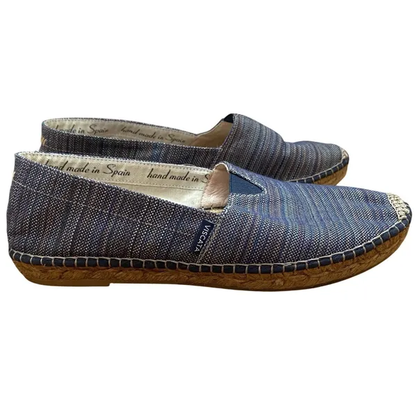 VISCATA Barcelona Canvas Espadrilles Sz 38 Handmade‎ Stripe Multicolor Comfort - Image 9