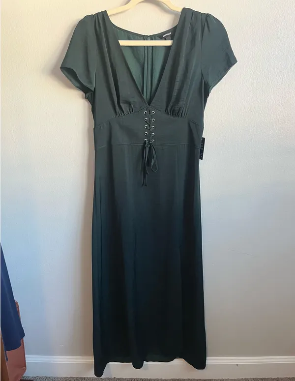 Express Satin Midi Dress - Image 2