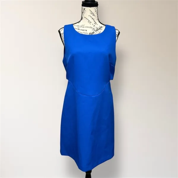 Anthropologie Mare Mare Blue Mini Dress Cutout Shift‎ Homecoming Cocktail - Image 3