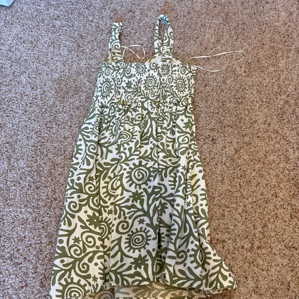 Green and white mini dress Size XS - Image 2