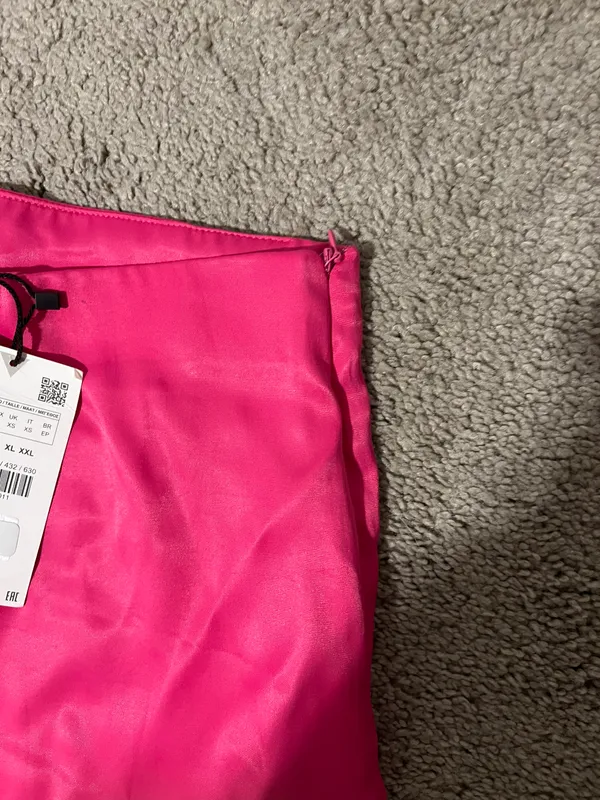 ZARA Satin Pink Pants - Image 6