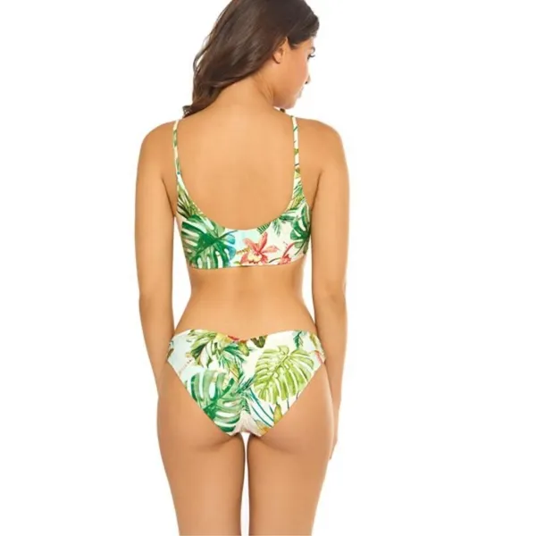 New. Pilyq PQ tropical reversible bandeau bikini set. M-top/S-bottom. Retails $1 - Image 6