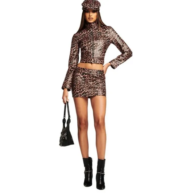 I.AM.GIA Reika Mini Skirt Cheetah Print XXS - Image 2