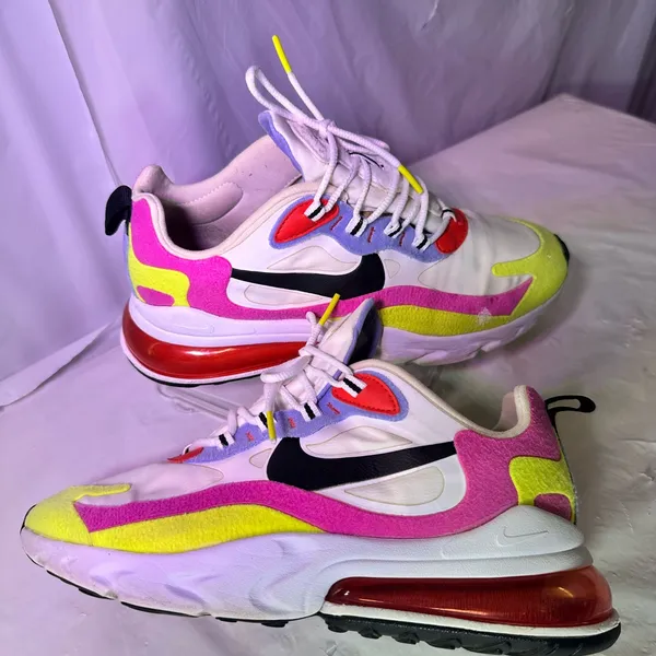 Nike Purple and White Sneakers - Image 2