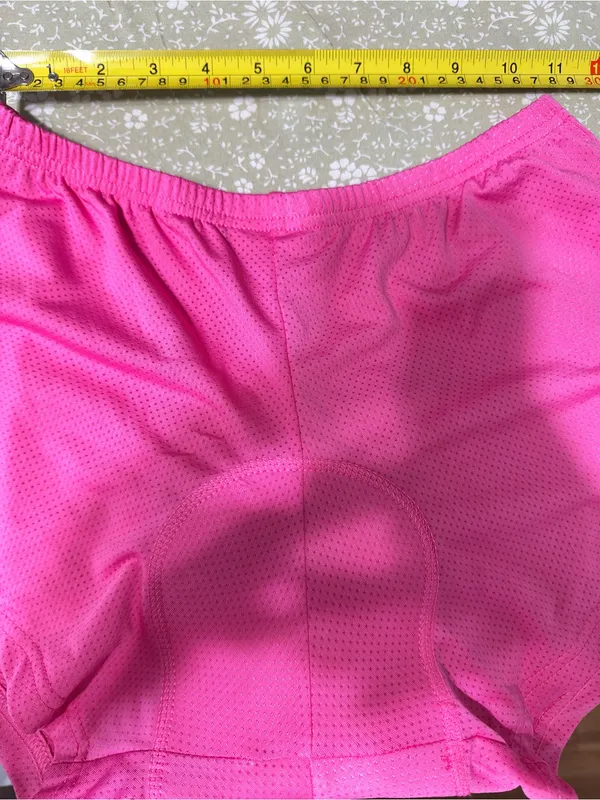 Padded Cycling Shorts XL Neon Pink 3D Gel Seat Cushion Breathable Bike Shorts - Image 8