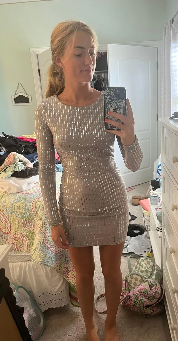 Sequin Mini Dress - Image 2