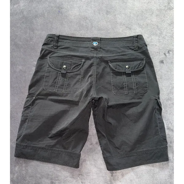 Kuhl Women's Free Range Hiking‎ Cargo Shorts Mid Rise Charcoal Sz 6 - Image 5
