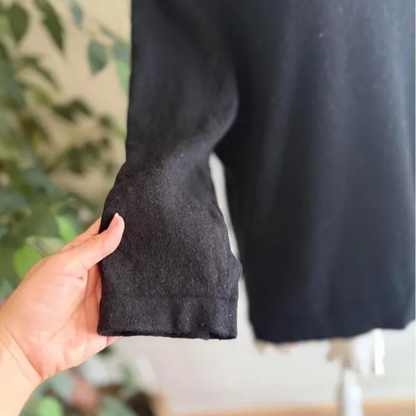 Jones New York Black Turtleneck Cashmere Sweater 3/4 Sleeve Women's Size 1X - Image 5