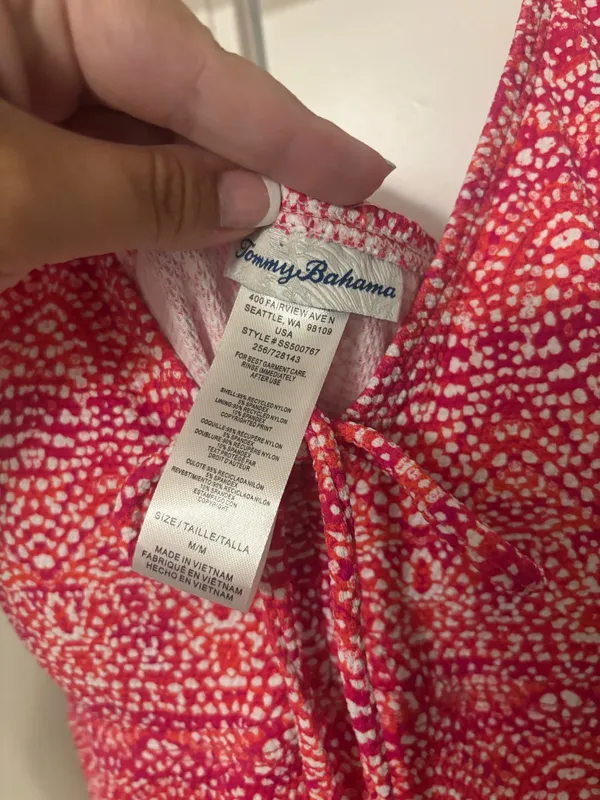 Tommy Bahama Red-Pink Mini Dress - Image 2