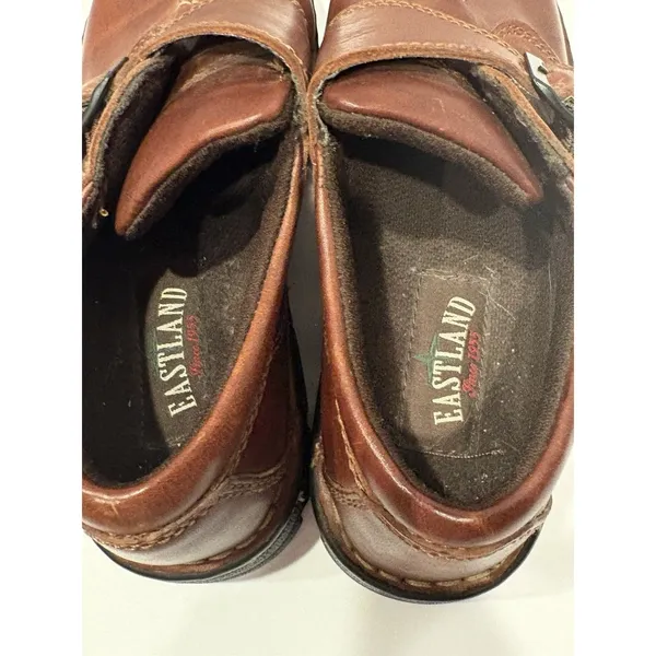 Eastland Syracuse Brown Leather Mary Jane Comfort Shoes Women’s 8W Wide EUC - Image 6