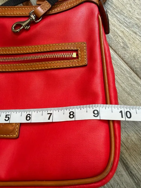 Dooney & Bourke Red Crossbody Bag Purse Vintage Y2K Classic Old Money - Image 8