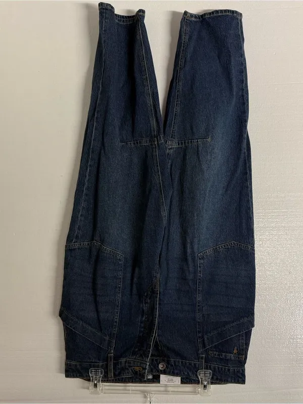 Frye Barrel Jeans Women Medium Wash 10 High Rise Curved Leg Denim Button Fly - Image 2