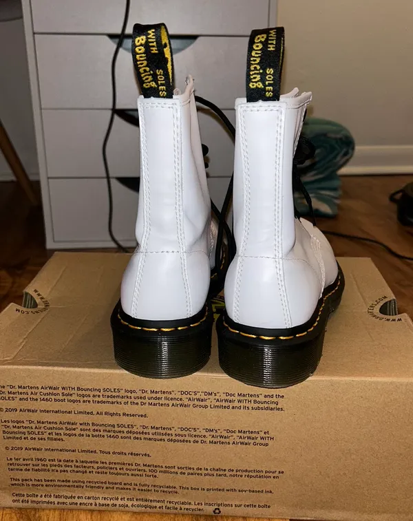 Dr. Martens White Boots - Image 4