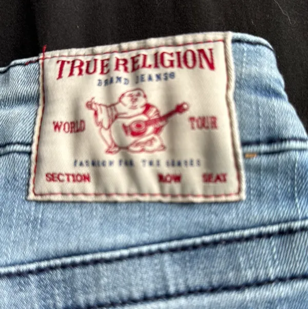True Religion Jean Shorts Riley Knee Length - Image 3