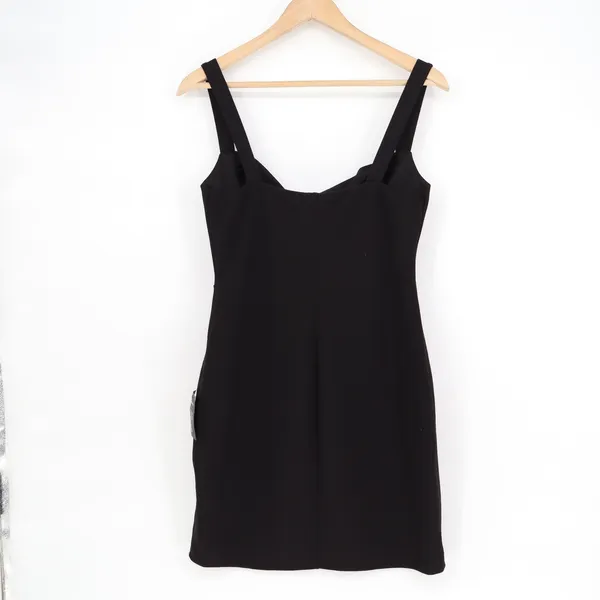 Lulus Black Sleeveless Twisted Cowl Neck Bodycon Mini Dress Large New - Image 5