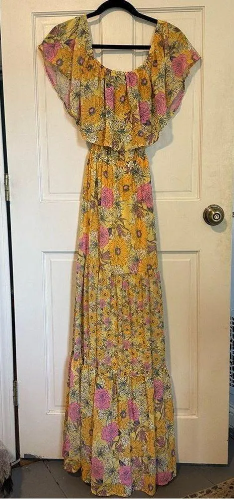 Vici You Glow Girl Floral Off The Shoulder Maxi Dress - Image 4