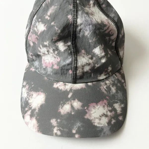 Lululemon Fast and Free Run Hat Tie Dye Grey Pink Adjustable Running Cap OS - Image 2