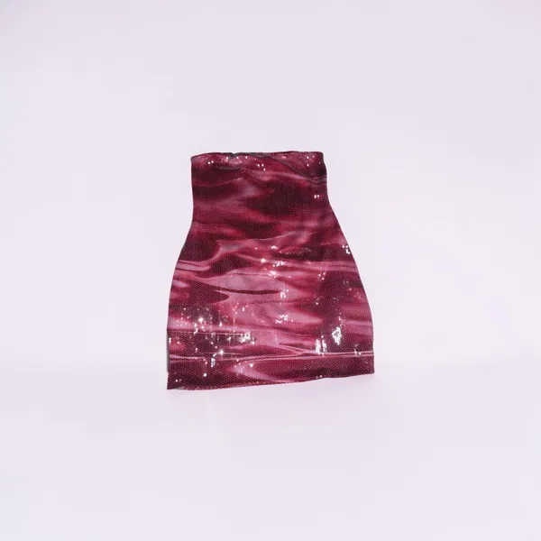 Cute Sequin Pink Tube Top Dress - Image 2