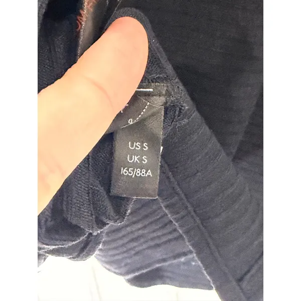 Free People Movement Black Ribbed Turtleneck Boxy Top Womens Small - Image 6