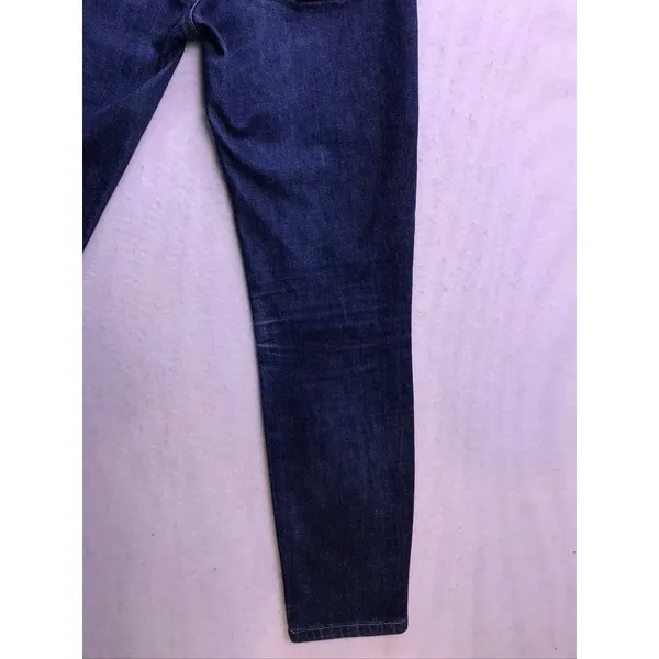 Everlane Skinny Jeans Womens 27 Blue High Rise Dark Wash Stretch Denim‎ - Image 9