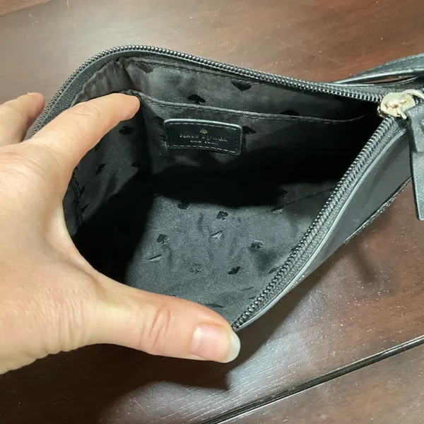 KATE SPADE BLACK‎ FLASH GLITTER CROSSBODY BAG - Image 6
