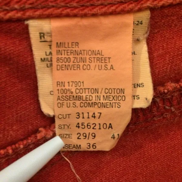 Vintage Rocky Mountain faded red jeans 9/29 - Image 9