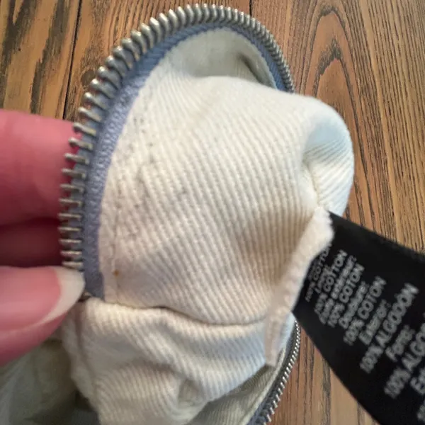 John Galt/Brandy Melville Blue Denim Cosmetic Bag - Image 7
