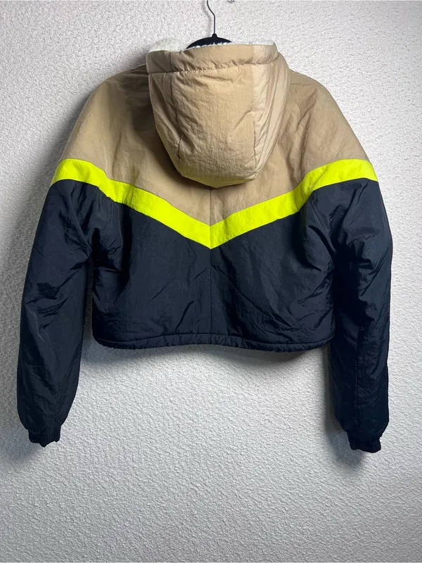 Urban Outfitters Women’s iets frans Puffer Batwing Sherpa Jacket Zip Up‎ Size M - Image 5