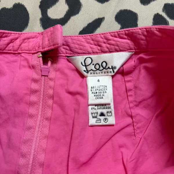 💖 Lilly Pulitzer Preppy Pink Tennis Skort | Lime Green Trim | Size 4 - Image 11