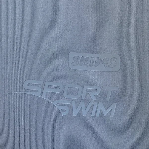 SKIMS Sport Swim Mid‎ Thigh Short Chrome Gray SW-MWS-0053 XS NWT - Image 8