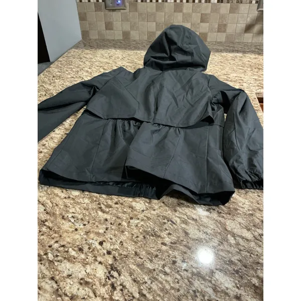 Weatherproof Women's Medium Black Waterproof Hooded Rain Jacket NWT - Image 13