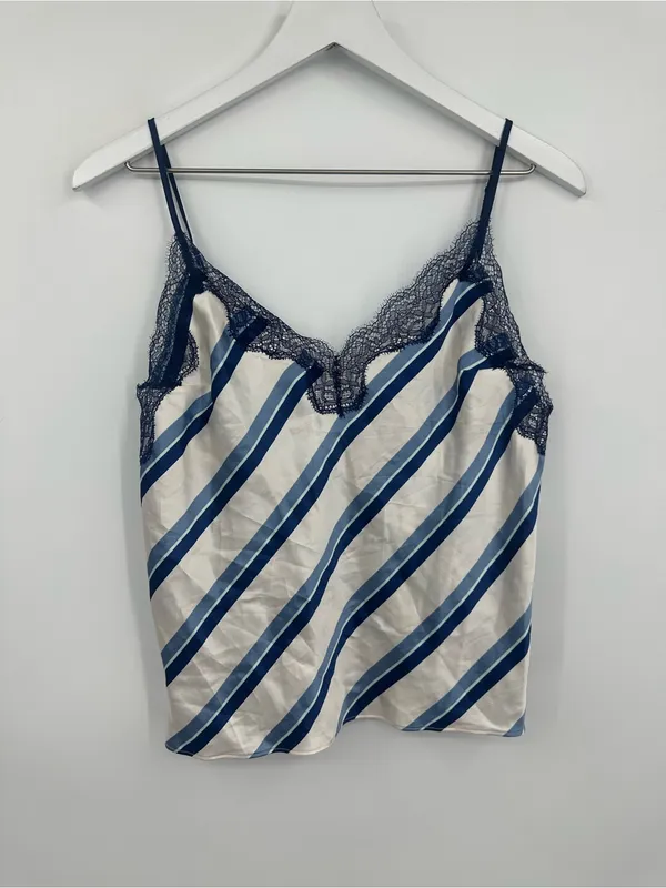 Victoria's Secret Striped Camisole V Neck Size Medium - Image 9