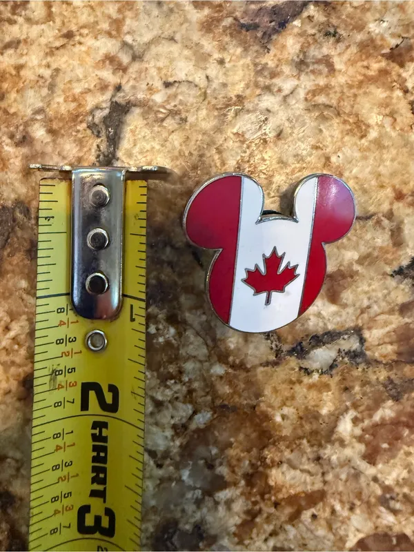 Epcot Canada Flag Disney Pin: Epcot World Showcase Mickey Head Canadian Pin 2000 - Image 5