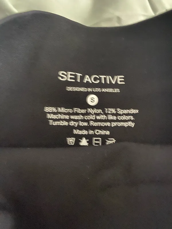 Set Active black leggings ribbed - Image 4